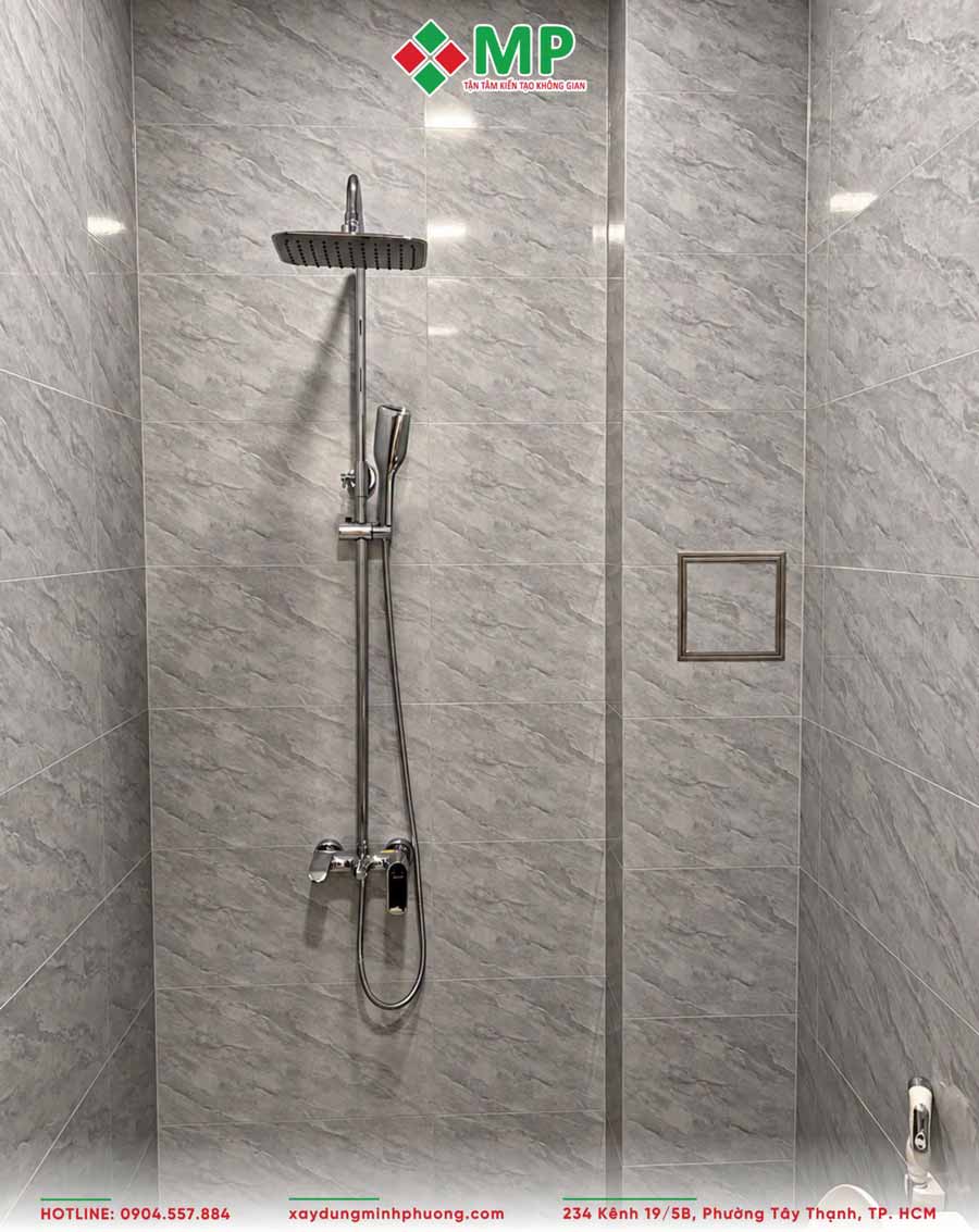 Bàn Giao Nhà Phố 2 Tầng Hiện Đại 3x12m Tân Thới Hiệp -BG27 13 Khu vực nhà vệ sinh căn nhà phố 2 tầng 65m2