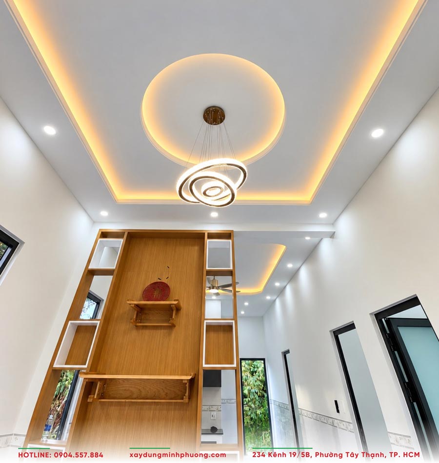Bàn Giao Nhà Cấp 4 Mái Bằng 7x13m Hiện Đại Cần Thơ - BG24 7 Khu vực phòng khách rộng rãi, hiện đại và tiện nghi
