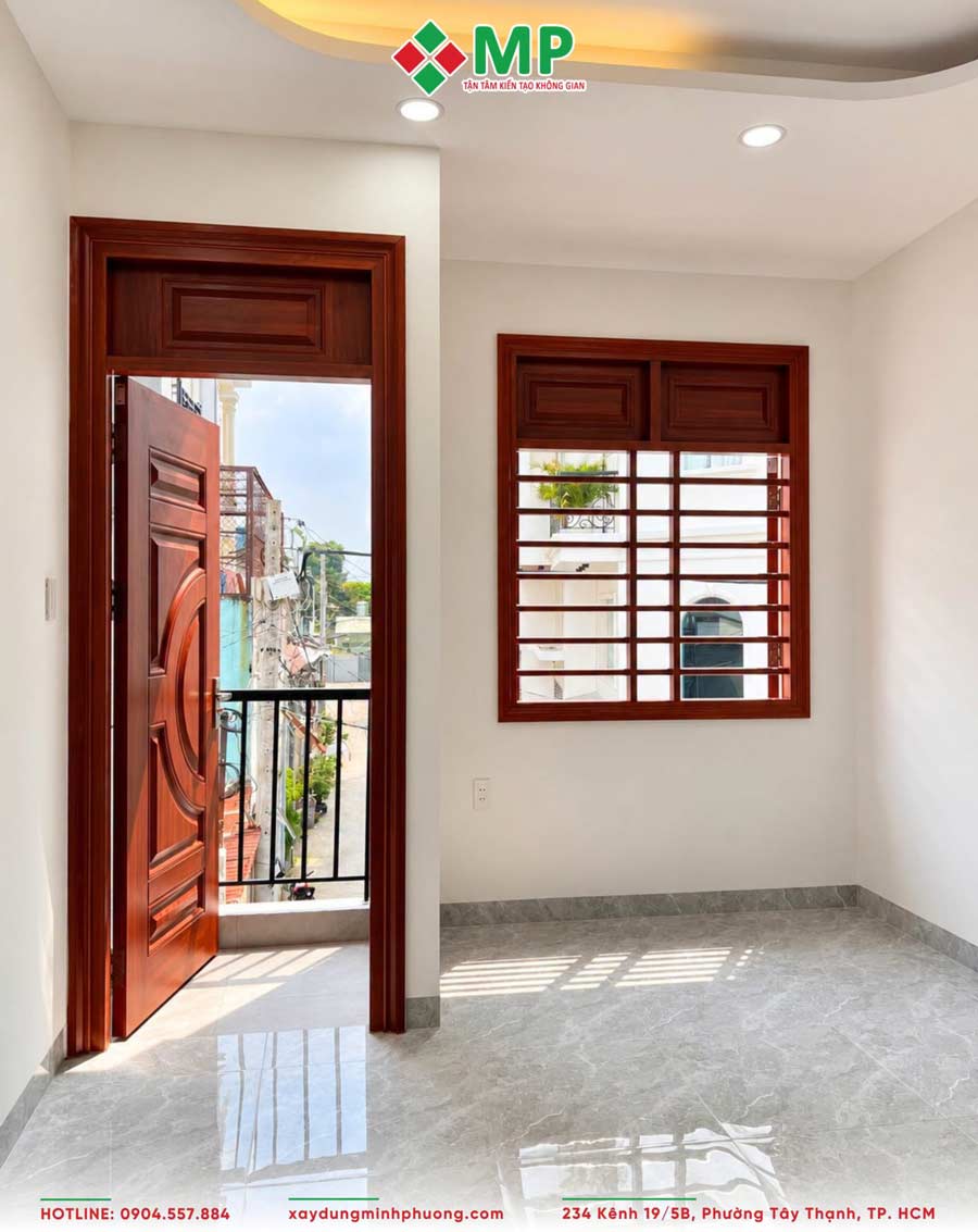 Bàn Giao Nhà Phố 2 Tầng Hiện Đại 3x12m Tân Thới Hiệp -BG27 7 Không gian phòng ngủ căn nhà 2 tầng 3x12m
