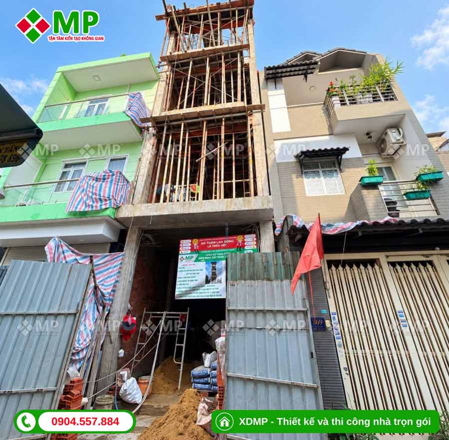 Chi Phí Thiết Kế Xây Dựng Nhà 3 Tầng 50m2 Từ A–Z 7 Vị trí thi công nhà 3 tầng 50m2